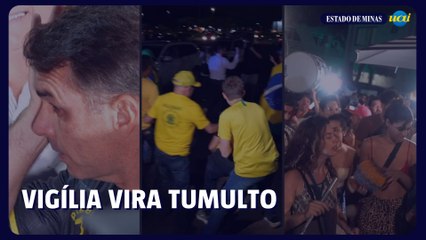 Confronto marca vigília por Bolsonaro em Brasília