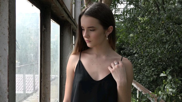 Beautiful Girl Walking in Nature | Aesthetic Slow Motion