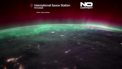 NASA astronaut captures Northern Lights from space