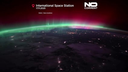 NASA astronotu uzaydan kuzey ışıklarını görüntüledi