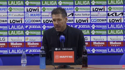 Simeone, rueda de prensa Getafe - Atleti