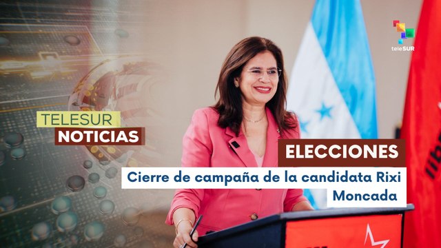 Hondureños respaldan cierre de campaña de la candidata Rixi Moncada