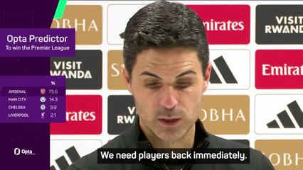 Six-point lead 'doesn't mean much' - Arteta shrugs off title talk