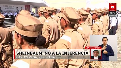 Sheinbaum llama a la no injerencia en el bicentenario de la independencia en la mar