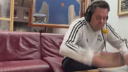 Reacción Roncero gol Febas