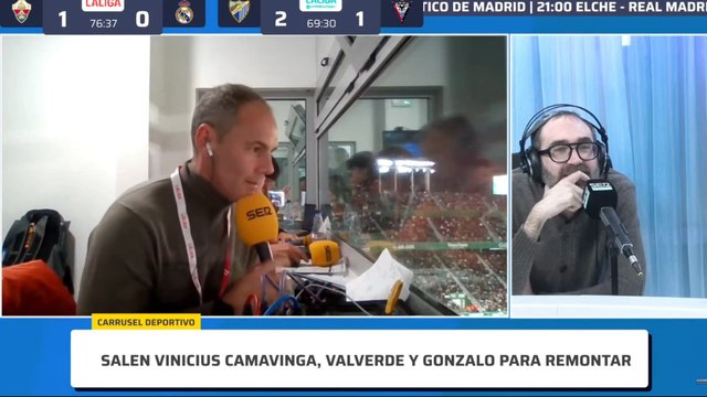 ¡HUIJSEN EMPATA EL PARTIDO!: ELCHE 1 - REAL MADRID 1 | AUDIO CARRUSEL