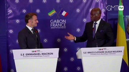 [#Reportage] Conférence de presse de Brice Clotaire Oligui Nguema et d’Emmanuel Macron