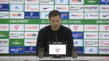 Xabi Alonso, rueda de prensa tras el Elche 2 - Real Madrid 2