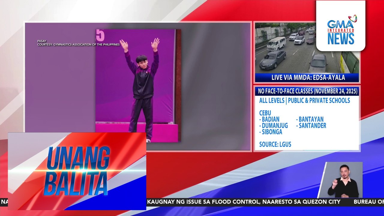 PH gymnast Karl Eldrew Yulo, panalo ng bronze medal sa floor exercise ng 2025 Artistic Gymnastics Junior World Championship | Unang Balita