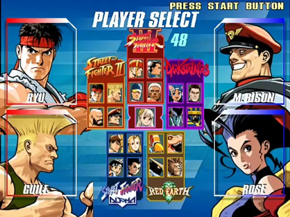 Capcom Fighting Evolution online multiplayer - ps2