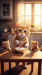 First make then enjoy #cat #kitten #pets #cute #meow #shorts