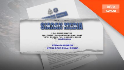 Polis bongkar makmal proses heroin di Bukit Mertajam