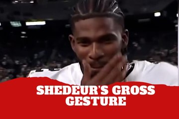Shedeur Sanders makes an unpleasant gesture after getting his first win with Browns