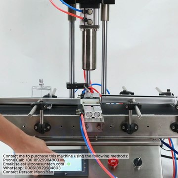 INTRODUCING ZONESUN ZS-ZGX01 Tabletop Perfume Crimping Machine Automatic Perfume Bottle Crimper Bottle Capper Sealing Equipment