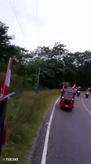 En video queda grabado momento del accidente que dejó varios muertos en Santa Bárbara