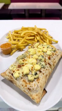 French Tacos Gratiné Fromage Bleu. #tBR3 #food #foodlover #Tacos #FrenchTacos