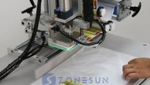 INTRODUCING ZONESUN ZS-TB802P Semi-Auto Flat Surface Labeling Machine Automatic Lifting Rod with Adjustable Height