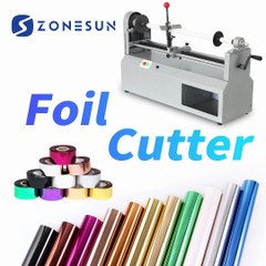 INTRODUCING ZONESUN ZS-FC1 Foil Roll Cutting Machine Hot Foil Paper Dispenser Leather Stamping Equipment