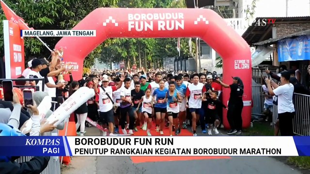 2.000 Lebih Peserta Ikuti Borobudur Fun Run, Tutup Rangkaian Bank Jateng Borobudur Marathon 2025