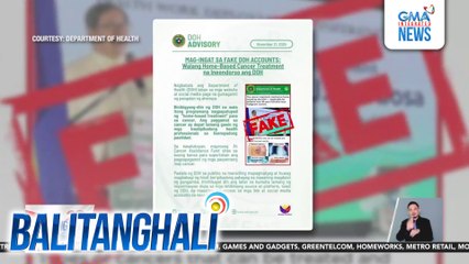 DOH - Hindi totoong may DOH-endorsed home-based treatment para sa cancer | Balitanghali