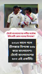 ৬৩৮ রানের মহাকাব্য কোন দলের বিপক্ষে রচিত হয়েছিল বাংলাদেশের টেস্ট ইতিহাসের সর্বোচ্চ স্কোর