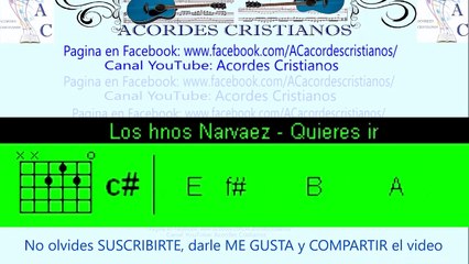 Quieres ir - Los hnos Narvaez Acordes Guitarra
