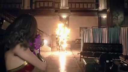 Wonder Woman RESIDENT EVIL 2 REMAKE MODS GAMEPLAY