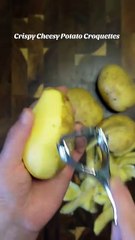 Crispy cheesy potato croquettes