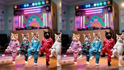 😻 Dancing Kittens in Sync! ✨ Funny Cats Video 💃🐱💫 Bintang kecil