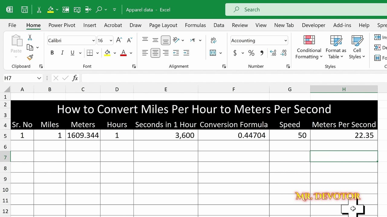 How to Change MPH into M/S | Beginner-Friendly Speed Conversion - video ...