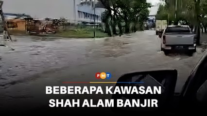 Beberapa kawasan di Shah Alam banjir akibat hujan lebat