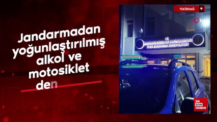 Tekirdağ'da jandarmadan yoğunlaştırılmış alkol ve motosiklet denetimi