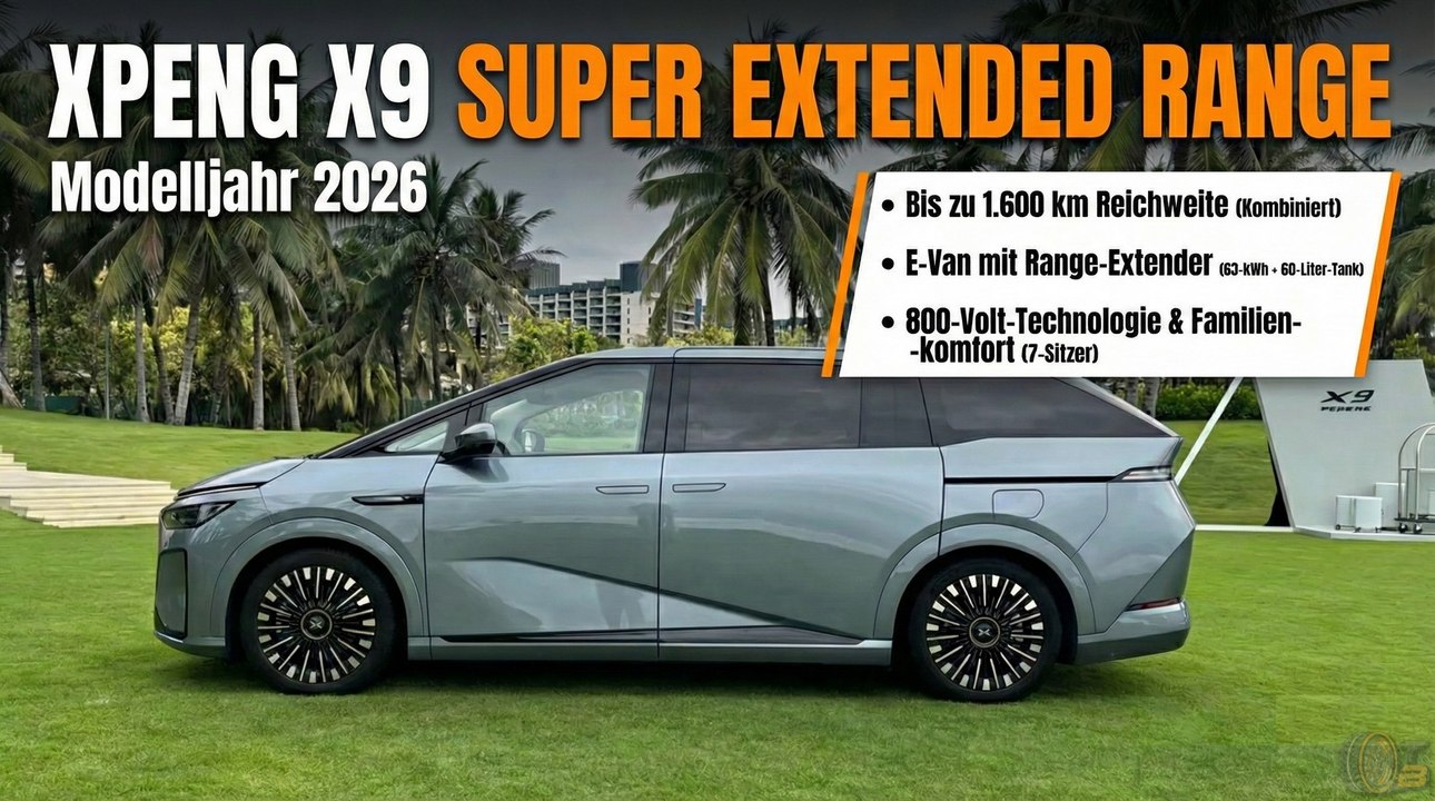 XPeng X9 (Modelljahr 2026) im Check – Technik, Reichweite & Komfort für die Familie