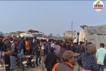 डीजल से भरा टैंकर पलटा