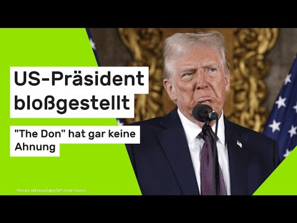 Donald Trump: US-Präsident bloßgestellt - 'The Don' hat gar keine Ahnung