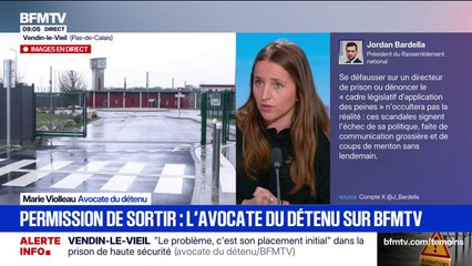 "Il n'est pas surveillé, il n'est pas escorté", détaille maître Marie Violleau, avocate du détenu en permission de sortir ce lundi