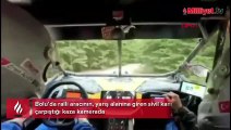 Kaza böyle geldi! Yarış alanına giren sivil kamyonet...