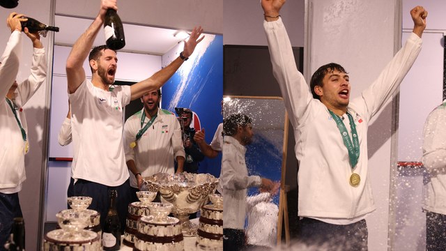 Coupe Davis 2025 - Les Italiens ont bien célébré leur triplé historique en Coupe Davis !