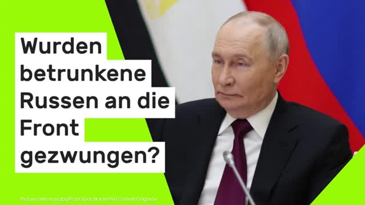 Neue Vorwürfe gegen Wladimir Putin: Wurden betrunkene Russen an die Front gezwungen?