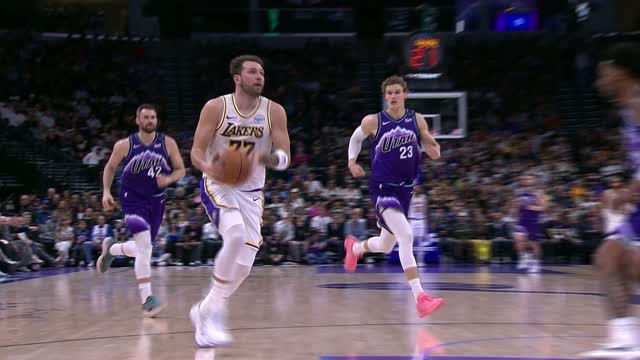Doncic nutmegs Love and alley-oops