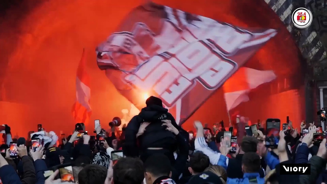 Gunners fans celebrate confident 4-1 win over Spurs as Eze scores hat-trick