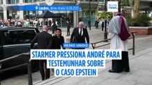 Starmer sugere que o antigo príncipe André testemunhe perante o Congresso dos EUA no âmbito da investigação sobre Epstein