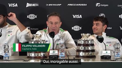 Volandri : « Je n'ai pas pleuré pour les deux premières, mais j'ai pleuré pour celle-ci » - Tennis - Coupe Davis