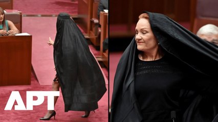 “Racist Stunt”: Pauline Hanson Wears Burqa in Parliament Again, Triggering Outrage From Senators