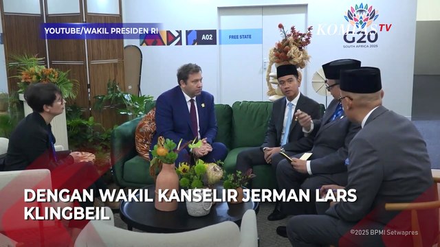 Momen Wapres Gibran Bertemu Wakil Kanselir Jerman di Sela KTT G20