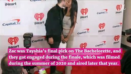 Tayshia Adams and Zac Clark Split