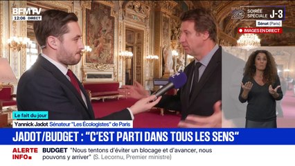 Budget: "C'est un peu parti dans tous les sens", reconnaît Yannick Jadot, sénateur écologiste