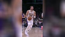 Lakers - Doncic fait un petit pont à Love et réalise un alley-oop