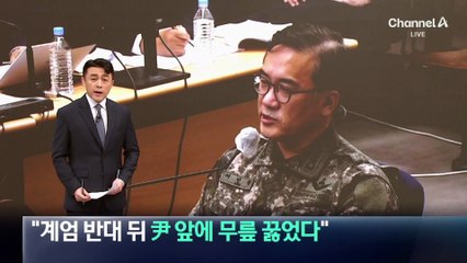 여인형 “계엄 반대 뒤 尹 앞에 무릎 꿇었다”