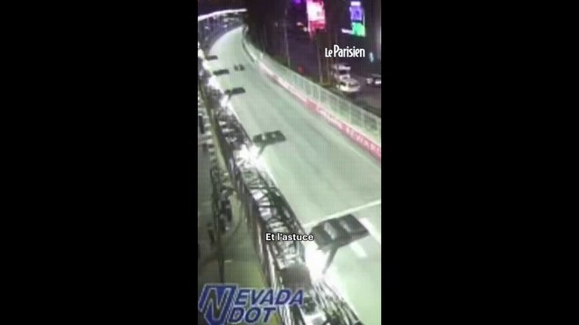 La F1 filmée par les caméras de circulation de Las Vegas